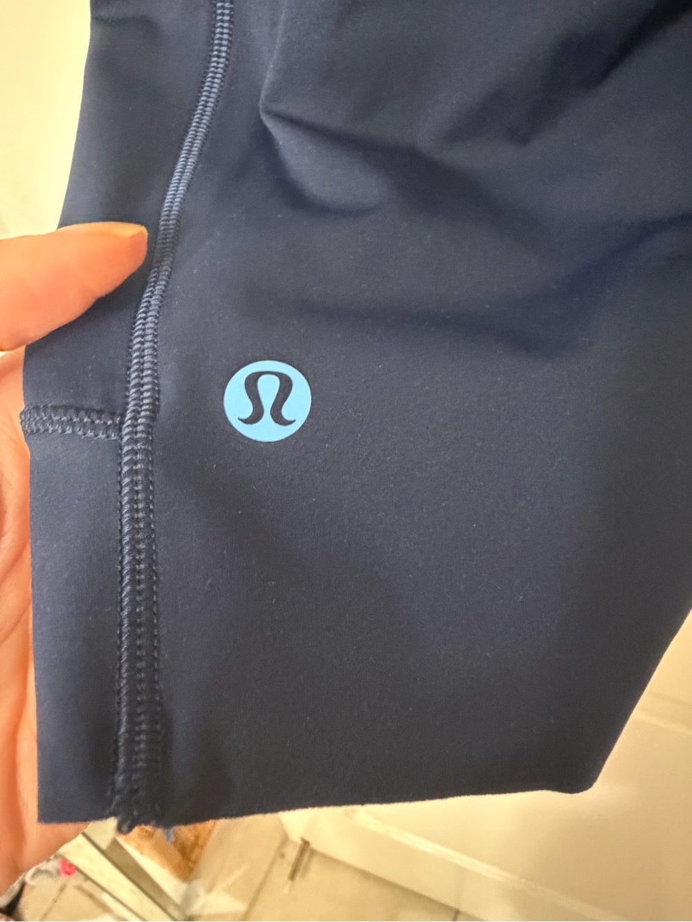 NWT $84 LULULEMON Fast & Free High-Rise Short 8” *Drawcord, Sz 6, Club Blue/OAVE - Picture 5 of 6